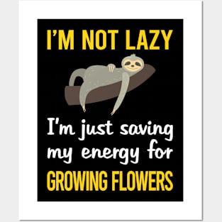 Funny Lazy Flower Growing Posters and Art